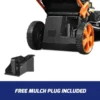 The back of a Lawnmower