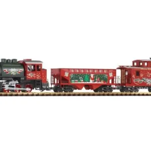 Red electric train set